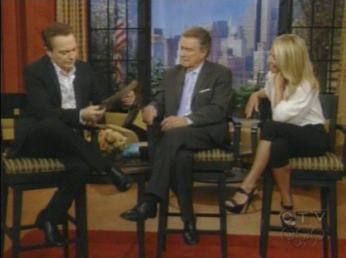 David appeared on Regis And Kelly