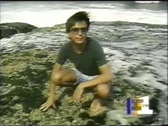 David Cassidy at the beach